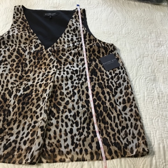 Rachel Roy CHIC Leopard Print V-neck Tank … - Picture 7 of 8